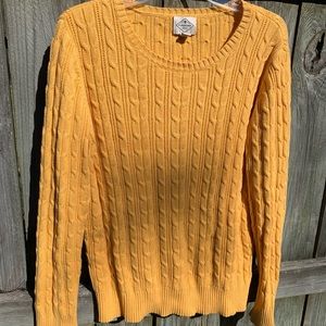 Golden Yellow St. John’s Bay Cable Knit Sweater
